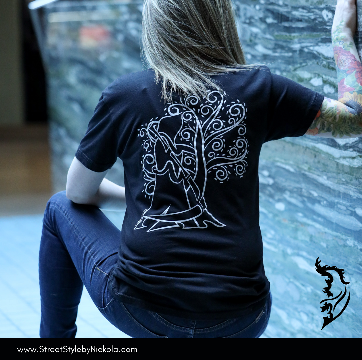 Grim Reaper - Tree of Life Hand-drawn T-Shirt | Men's