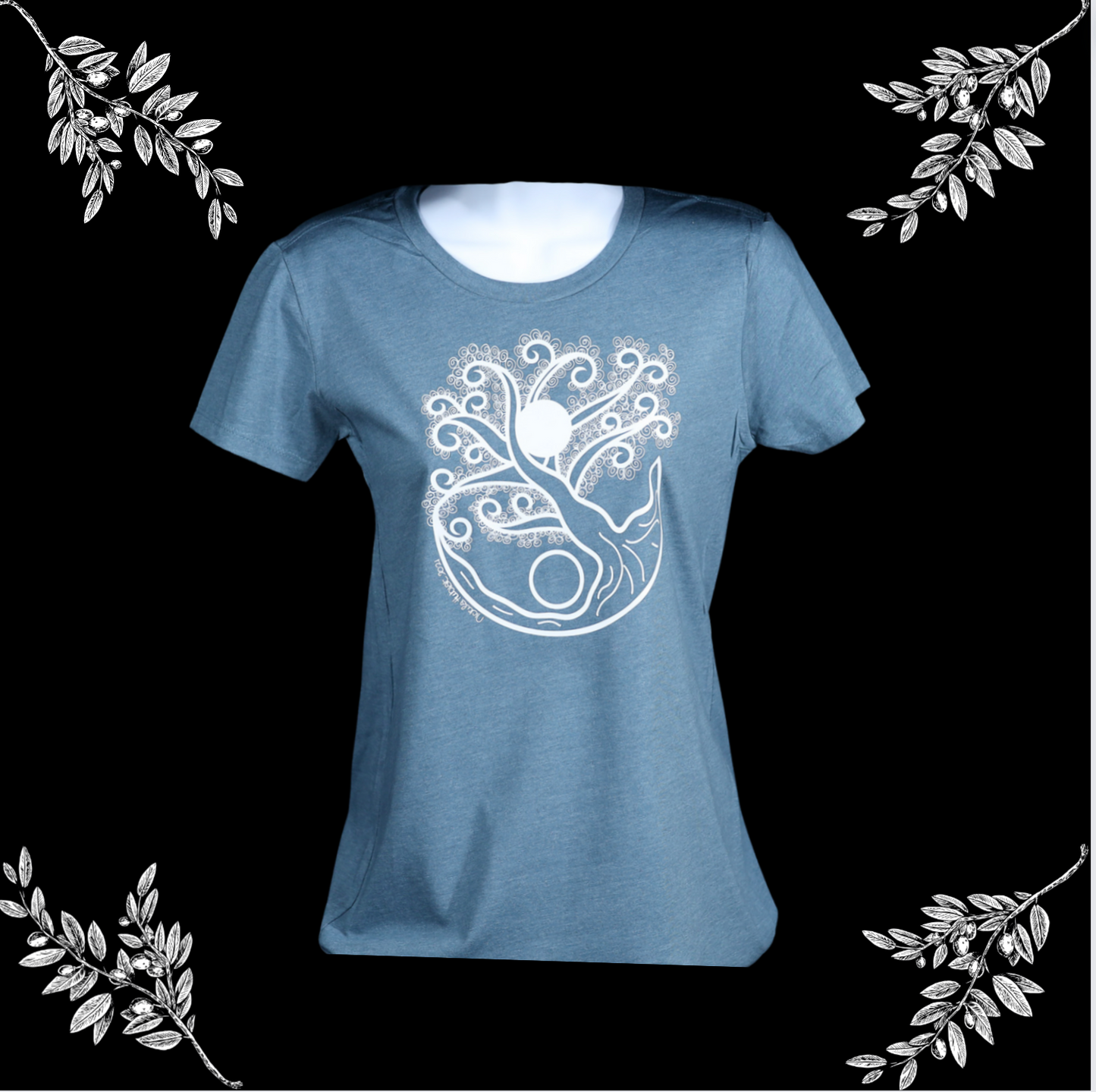 Yin & Yang | Tree of Life Hand-drawn Ladies Tee