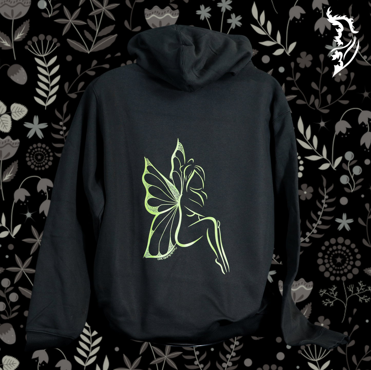 Butterfly Fairy Zip Up Fleece-Lined Hoodie