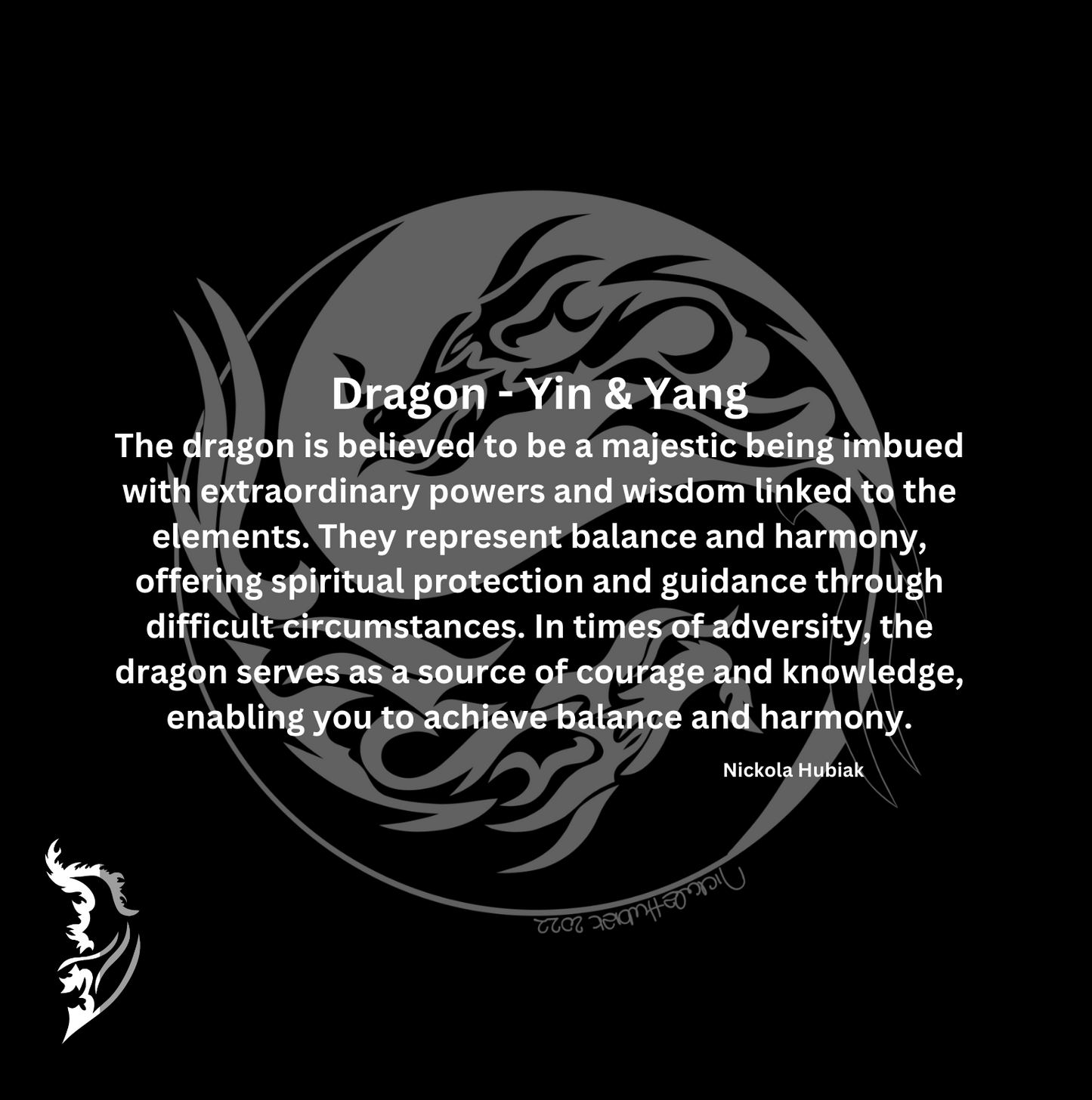 Dragon - Yin & Yang Hand-drawn Men's T-Shirt