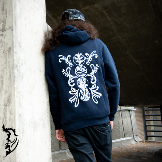 Elements Hand-drawn Fleece-Lined Hoodie