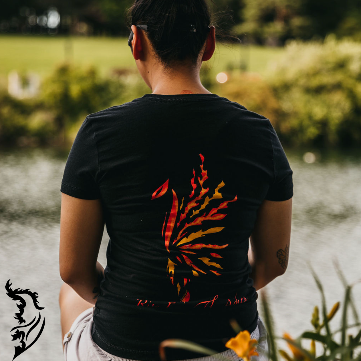 Phoenix Hand-drawn T-Shirt | Ladies