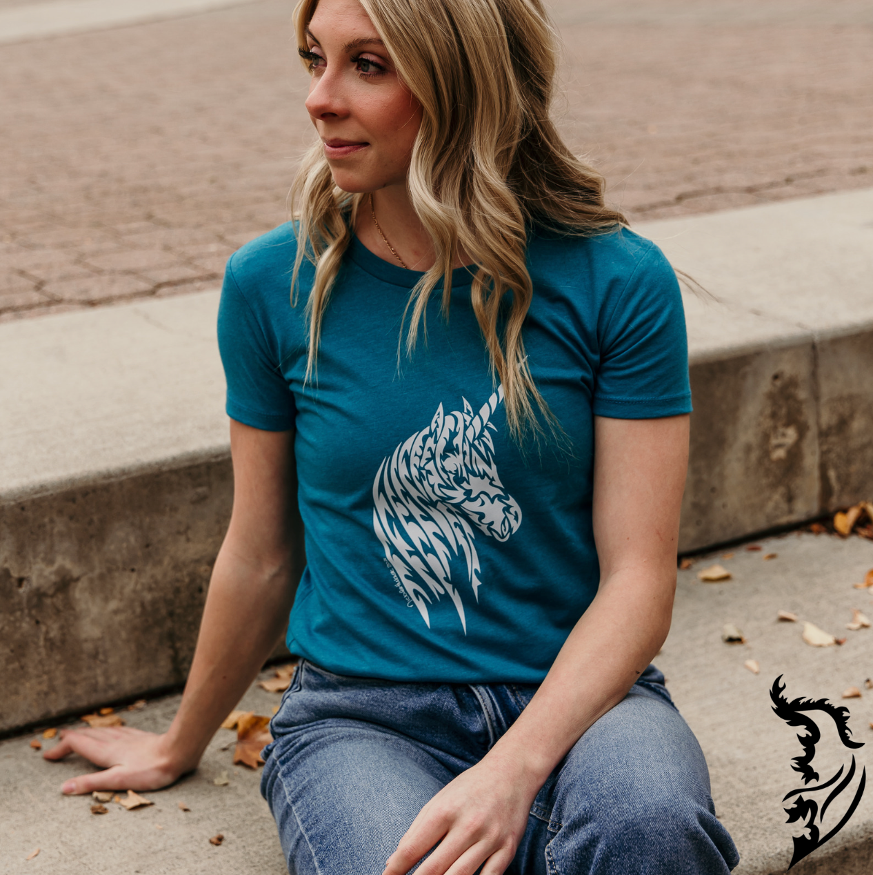 The Unicorn Hand-drawn Ladies T-Shirt