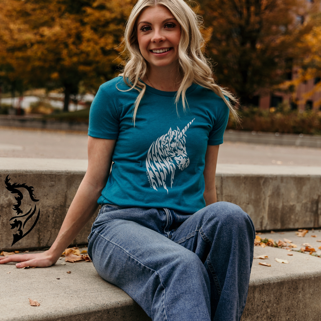 The Unicorn Hand-drawn Ladies T-Shirt