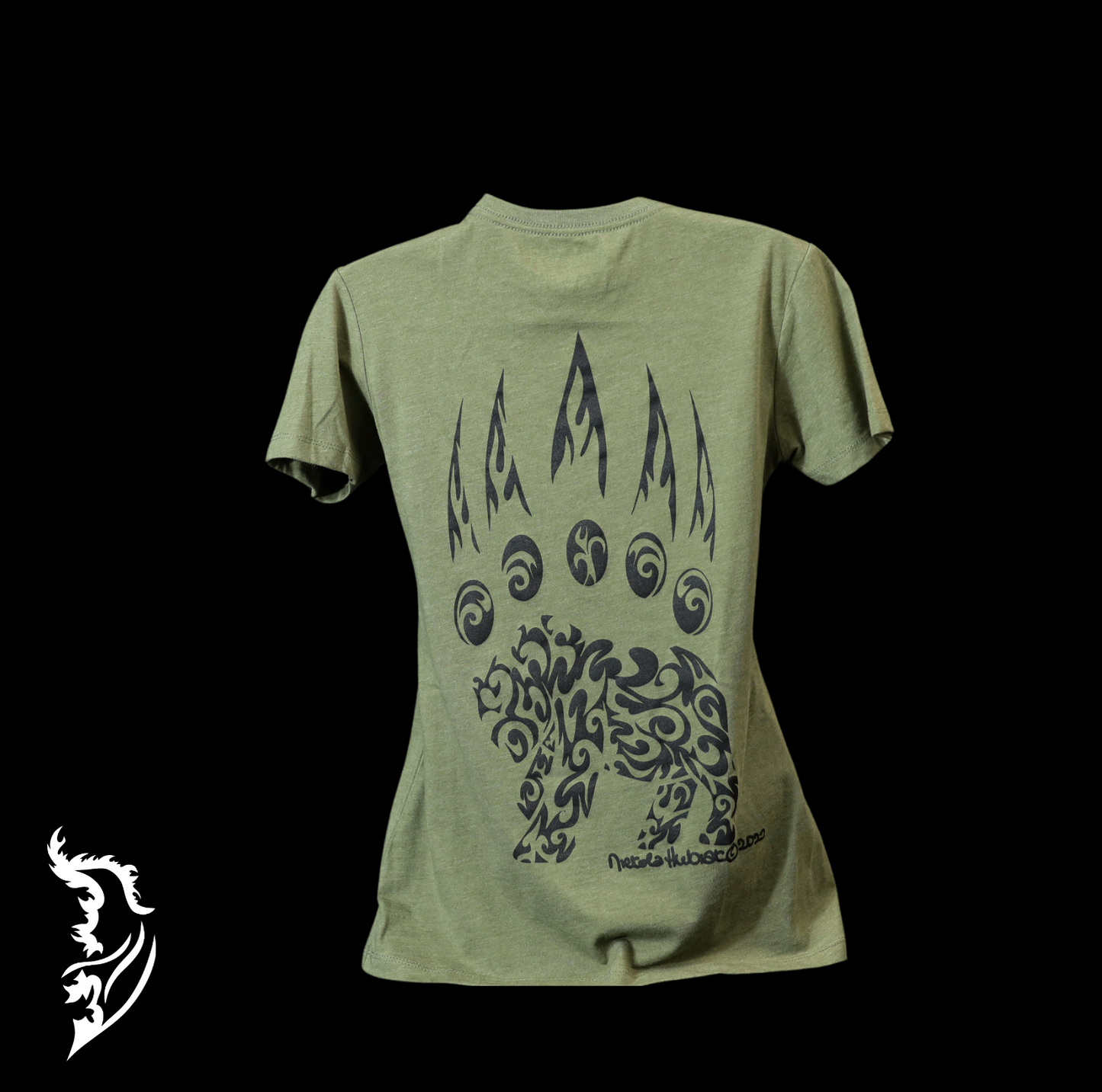 Bear Paw Hand-drawn T-Shirt | Ladies