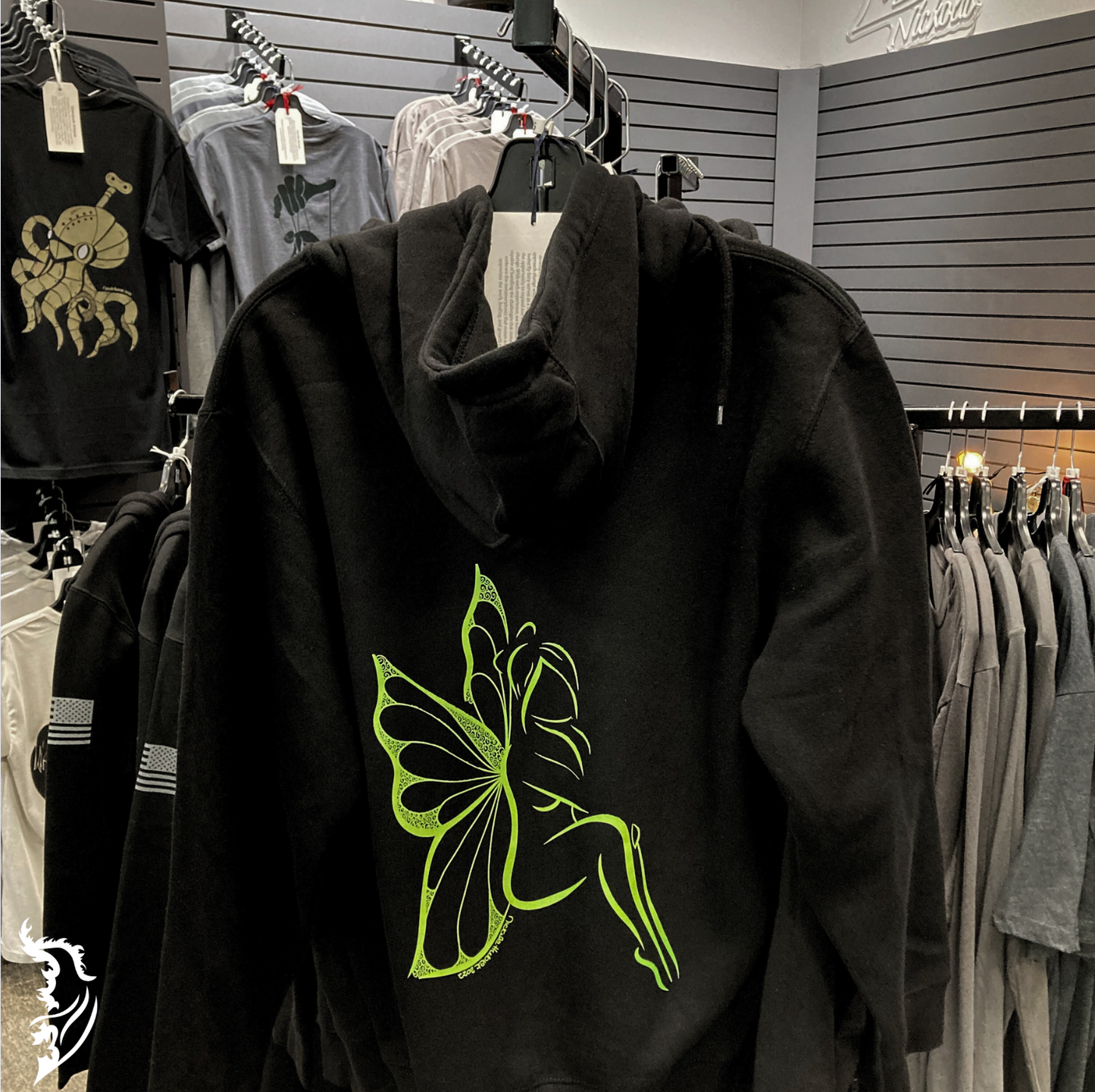 Butterfly Fairy Zip Up Fleece-Lined Hoodie