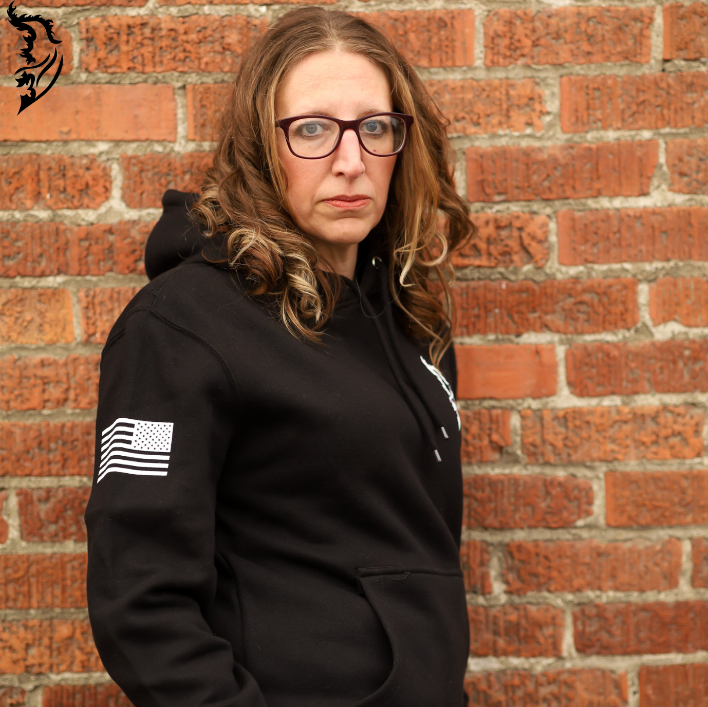 Freedom Eagle Hand-drawn Fleece-Lined Hoodie | Patriotic Series