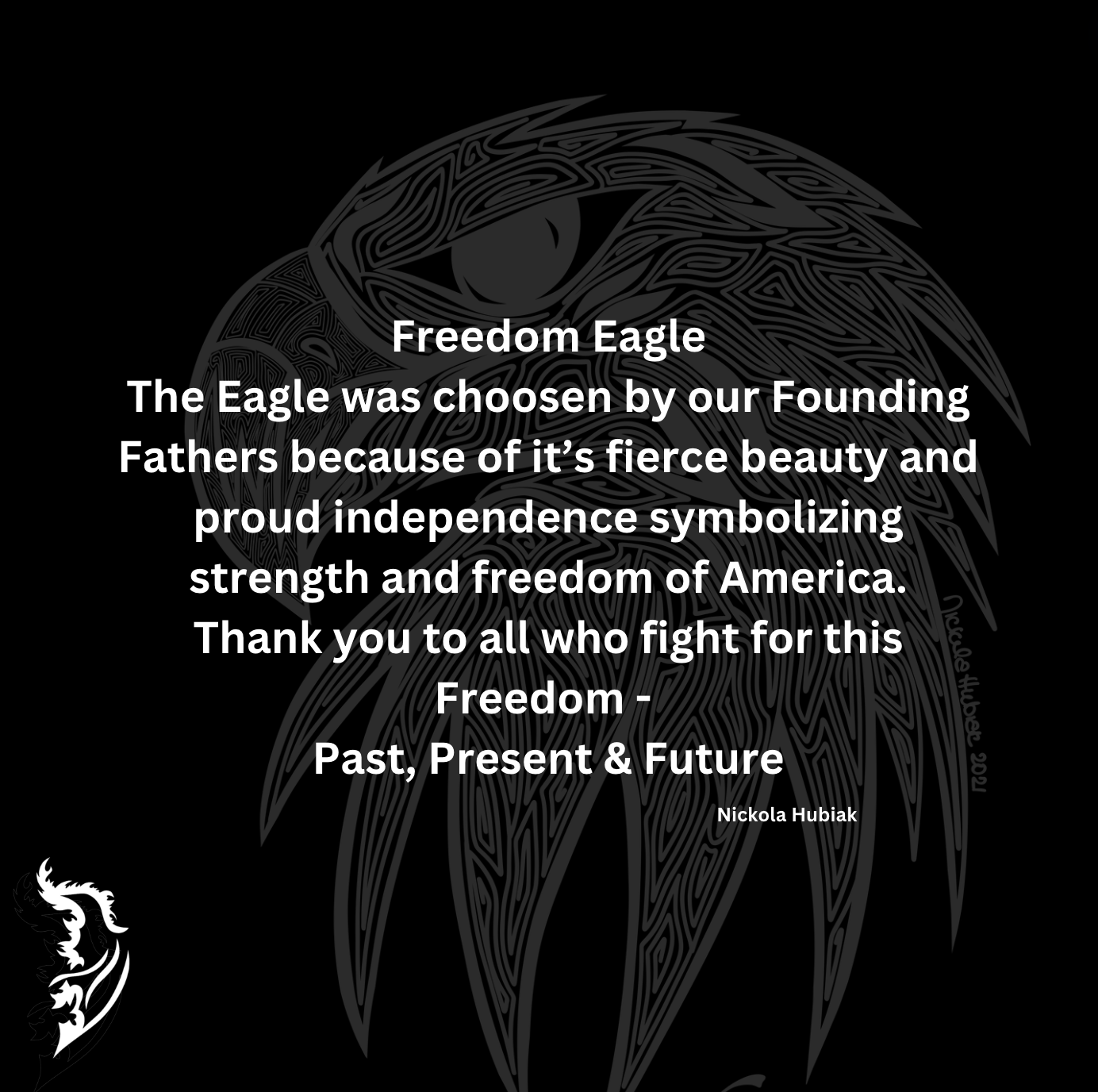 Freedom Eagle Hand-drawn Men's T-Shirt | Patriotic Series