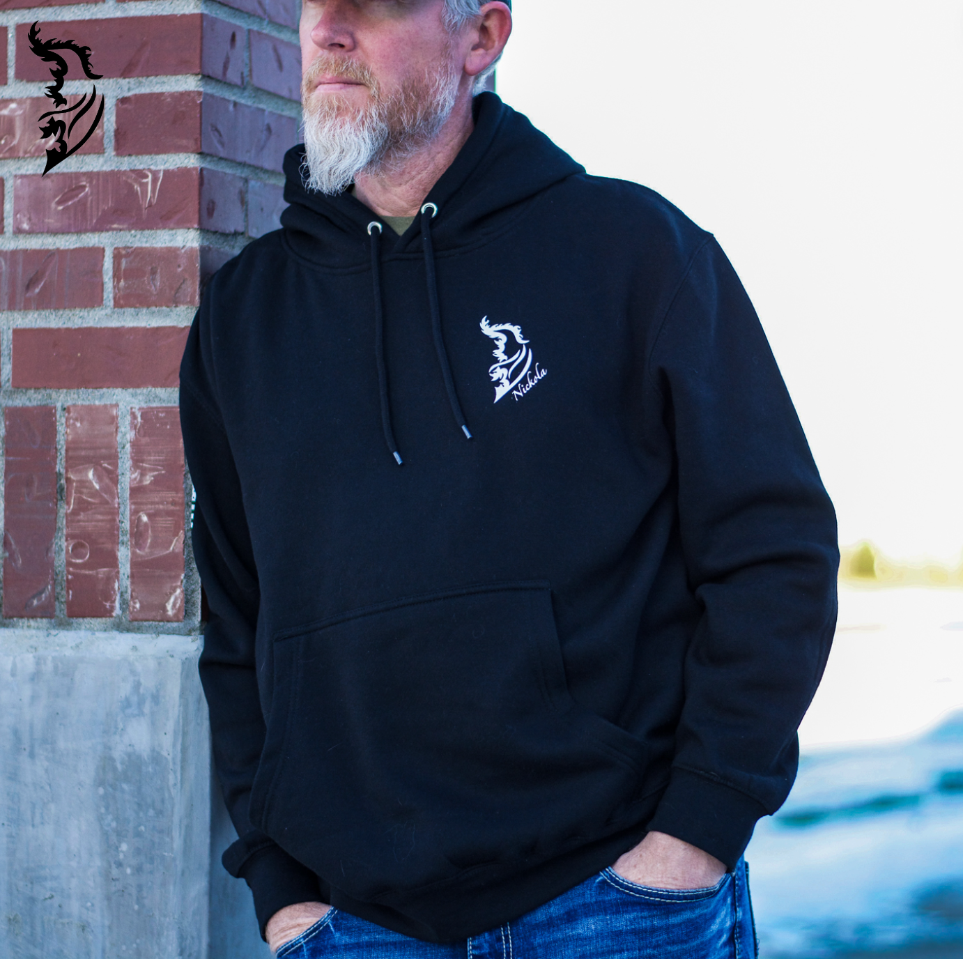 Freedom Eagle Hand-drawn Fleece-Lined Hoodie | Patriotic Series