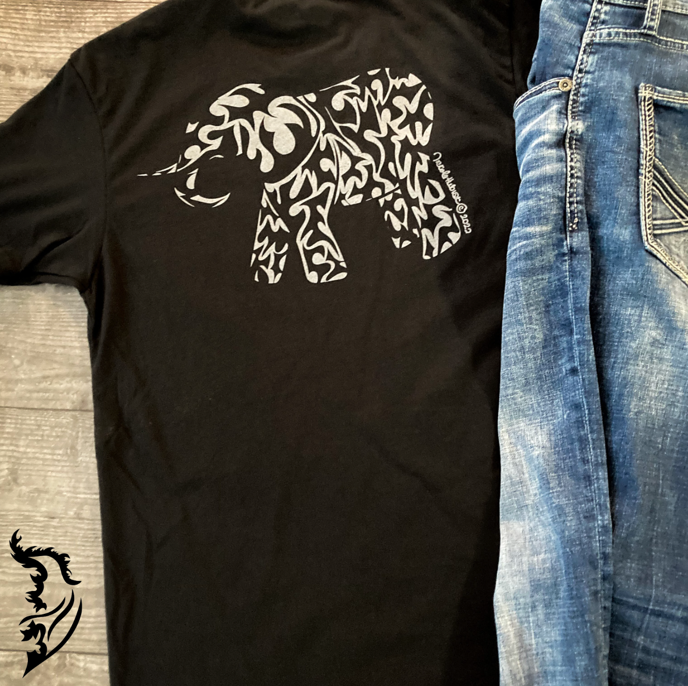 Elephant Hand-drawn T-Shirt | Men's