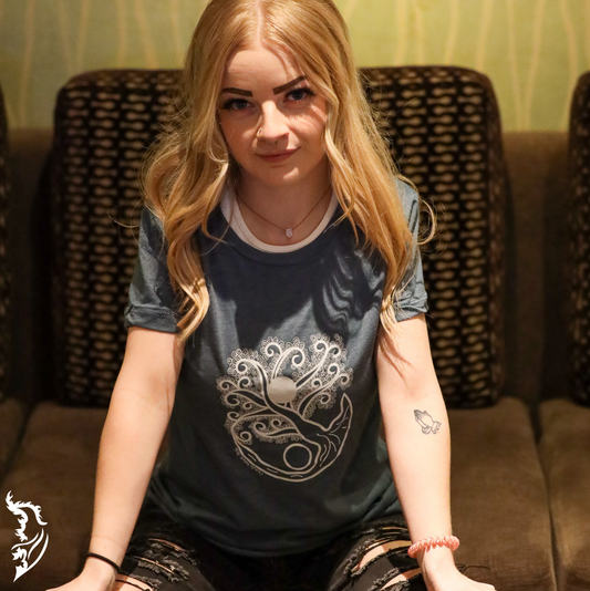 Yin & Yang | Tree of Life Hand-drawn Ladies Tee