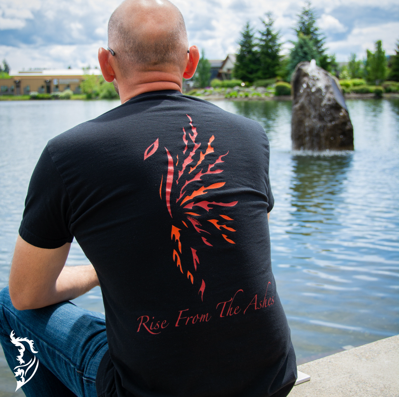 Phoenix Hand-drawn T-Shirt | Mens