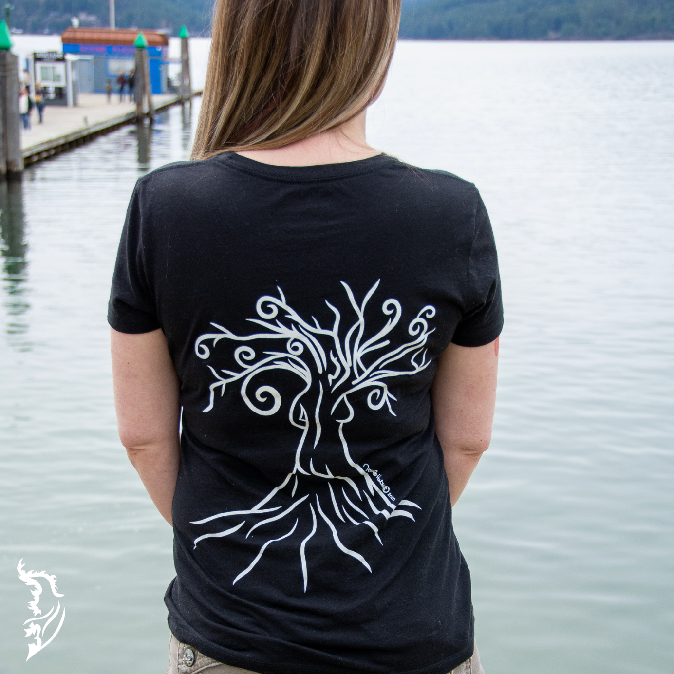 Woman in the Tree Hand-drawn T-Shirt | Ladies