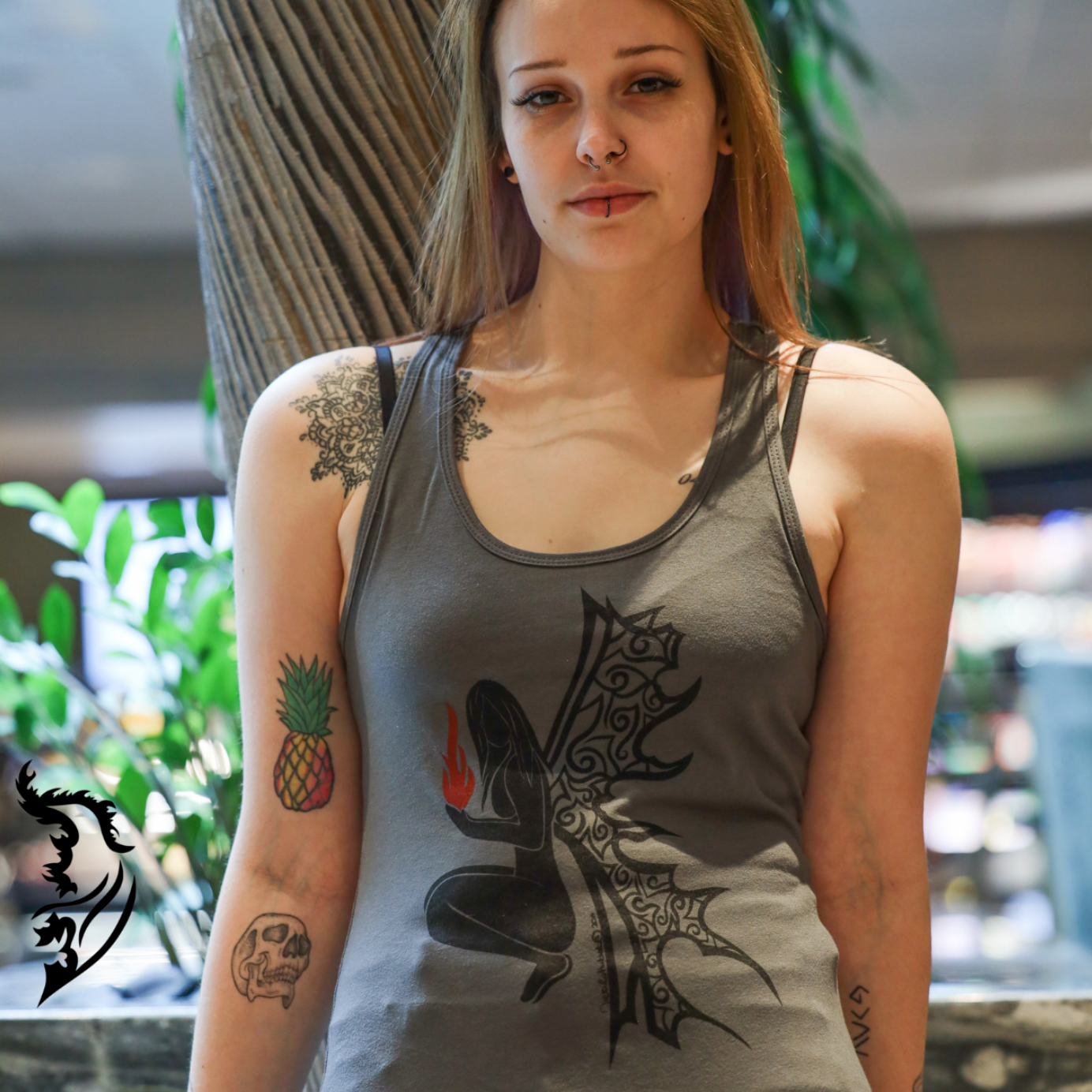 Fire Angel Hand-drawn Tank Top