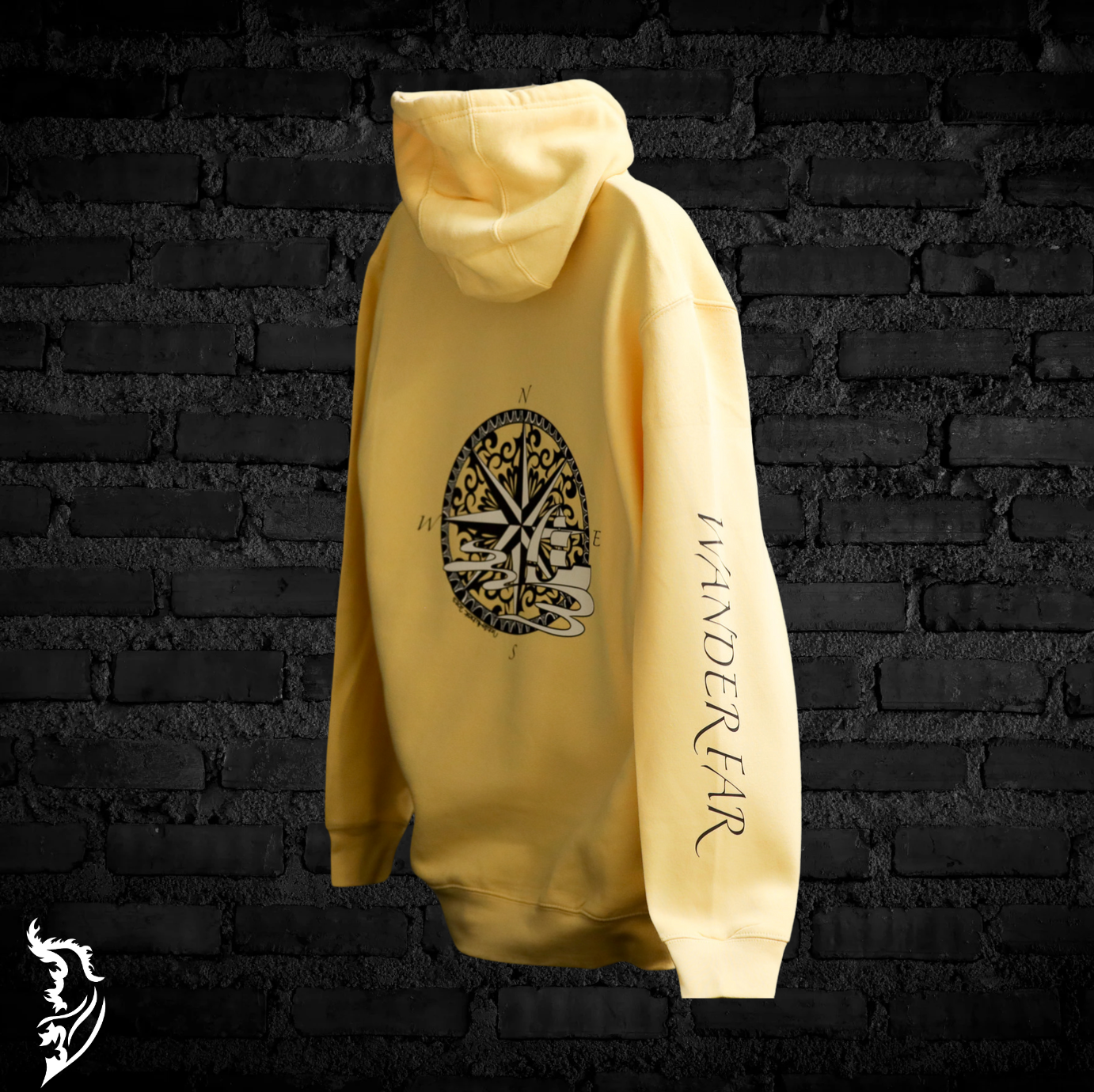 Wander Far Hand-drawn Hoodie