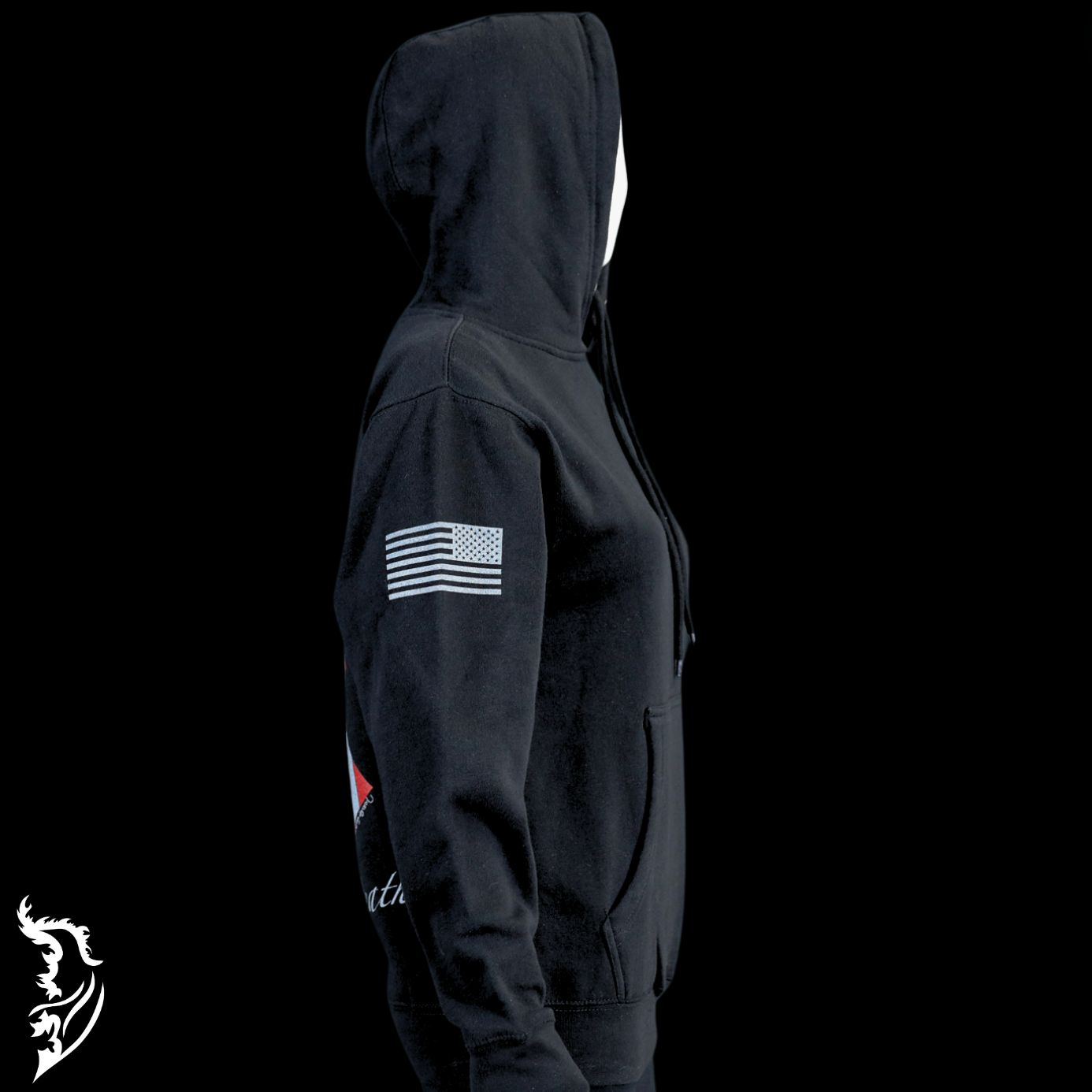 Spartan Hand-drawn Fleece-Lined Hoodie