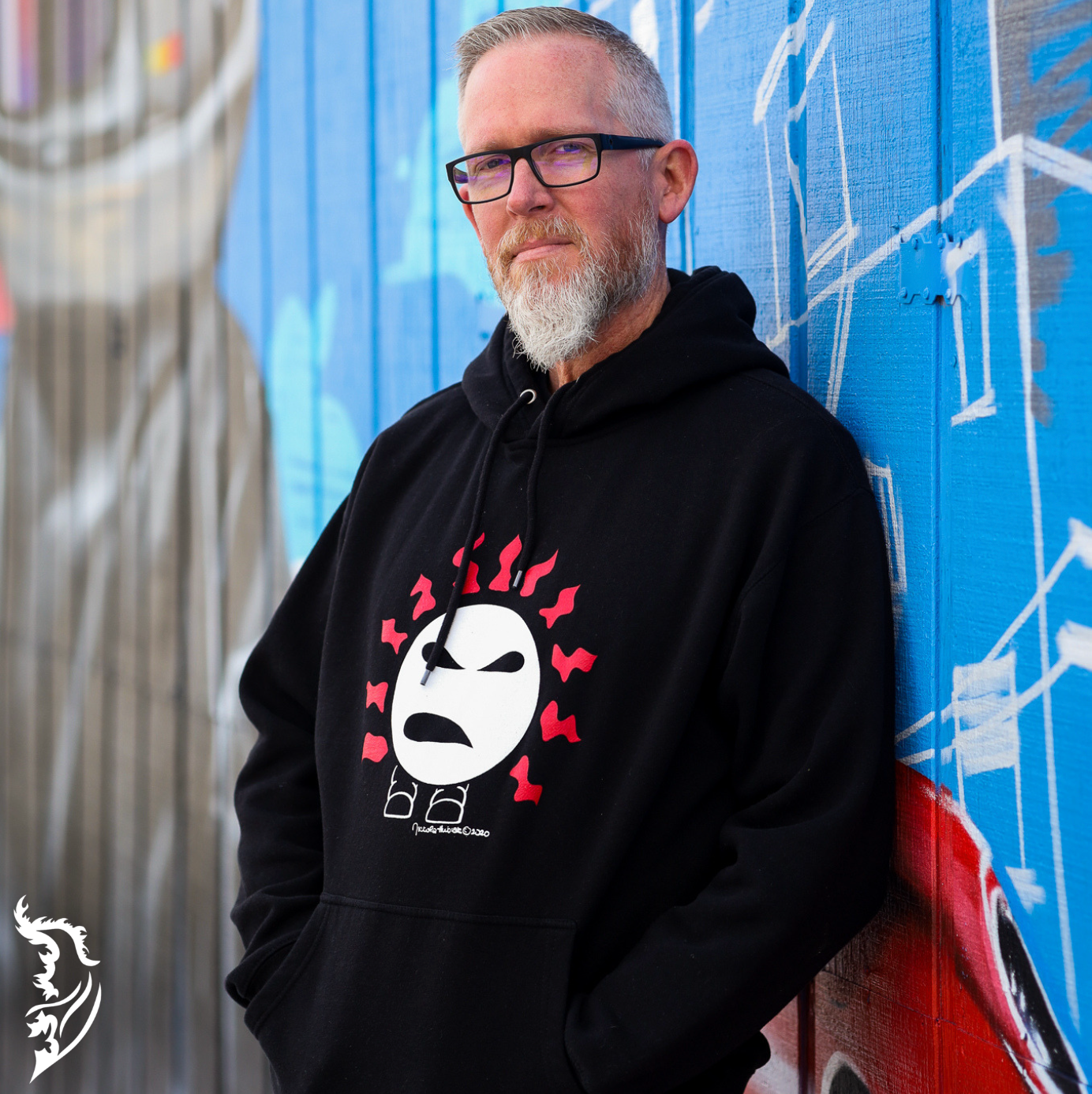 Sparky Hand-drawn Fleece-Lined Hoodie