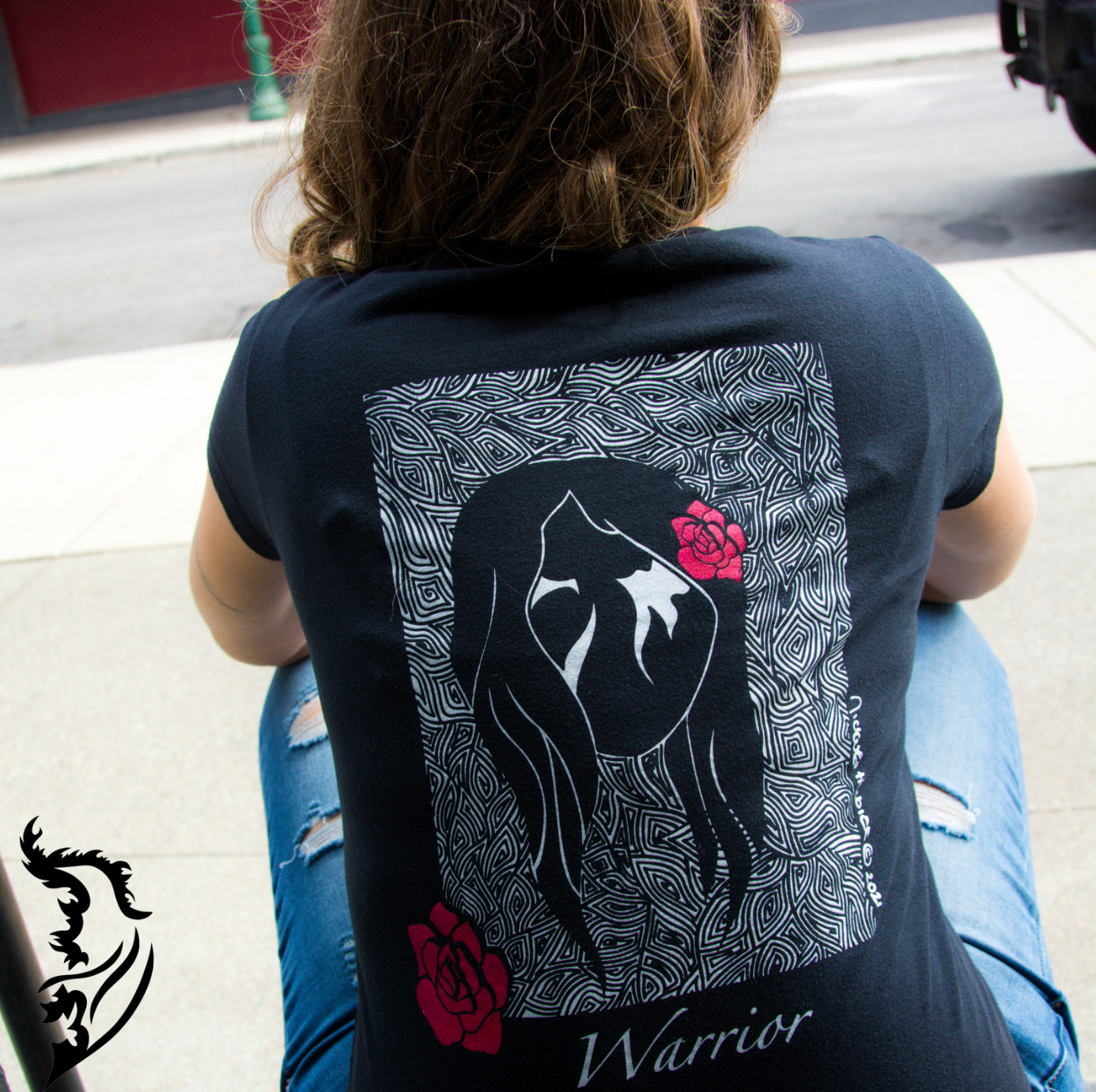 Warrior Hand-drawn T-Shirt | Ladies