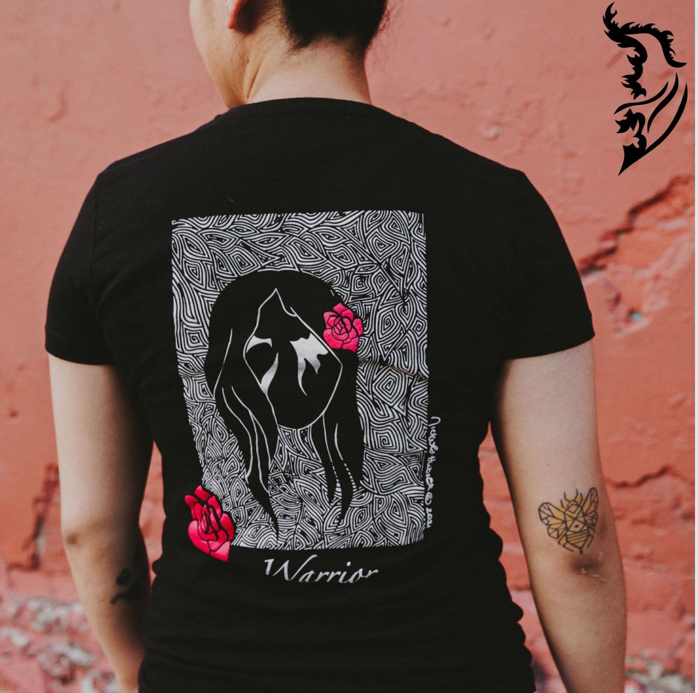 Warrior Hand-drawn T-Shirt | Ladies