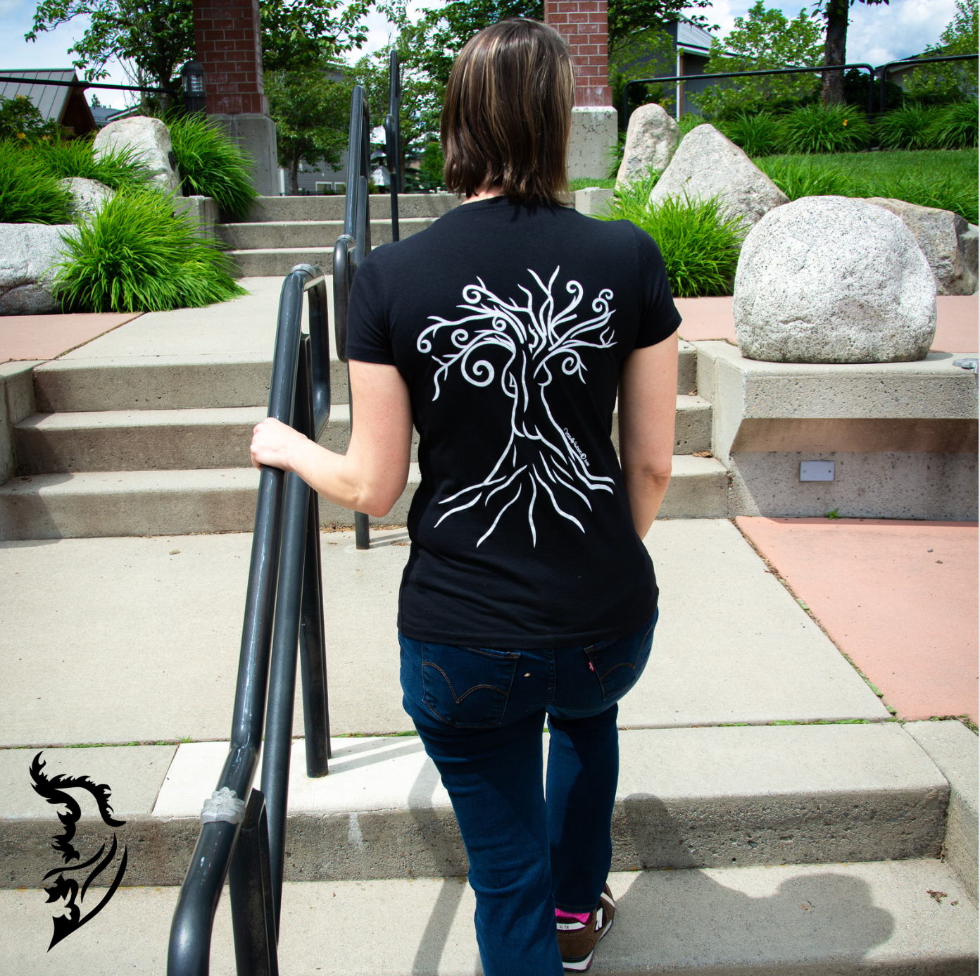 Woman in the Tree Hand-drawn T-Shirt | Ladies