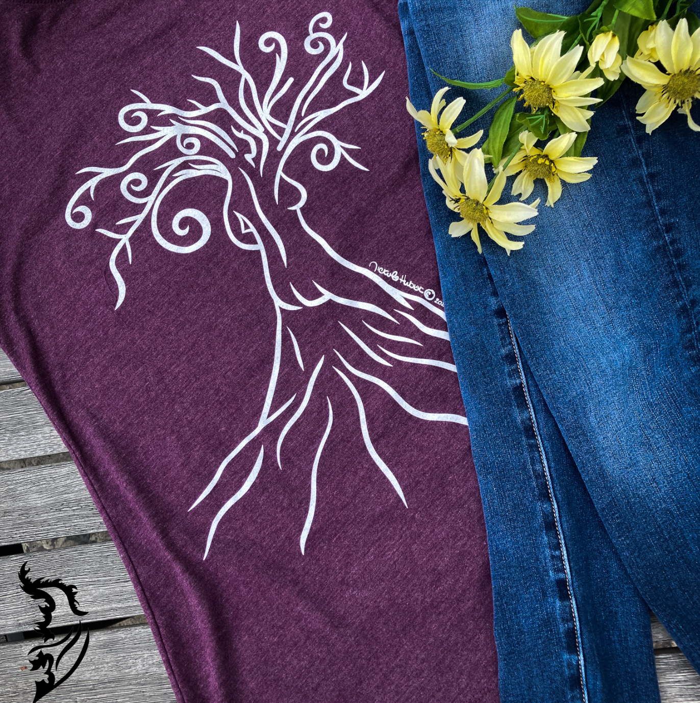 Woman in the Tree Hand-drawn T-Shirt | Ladies