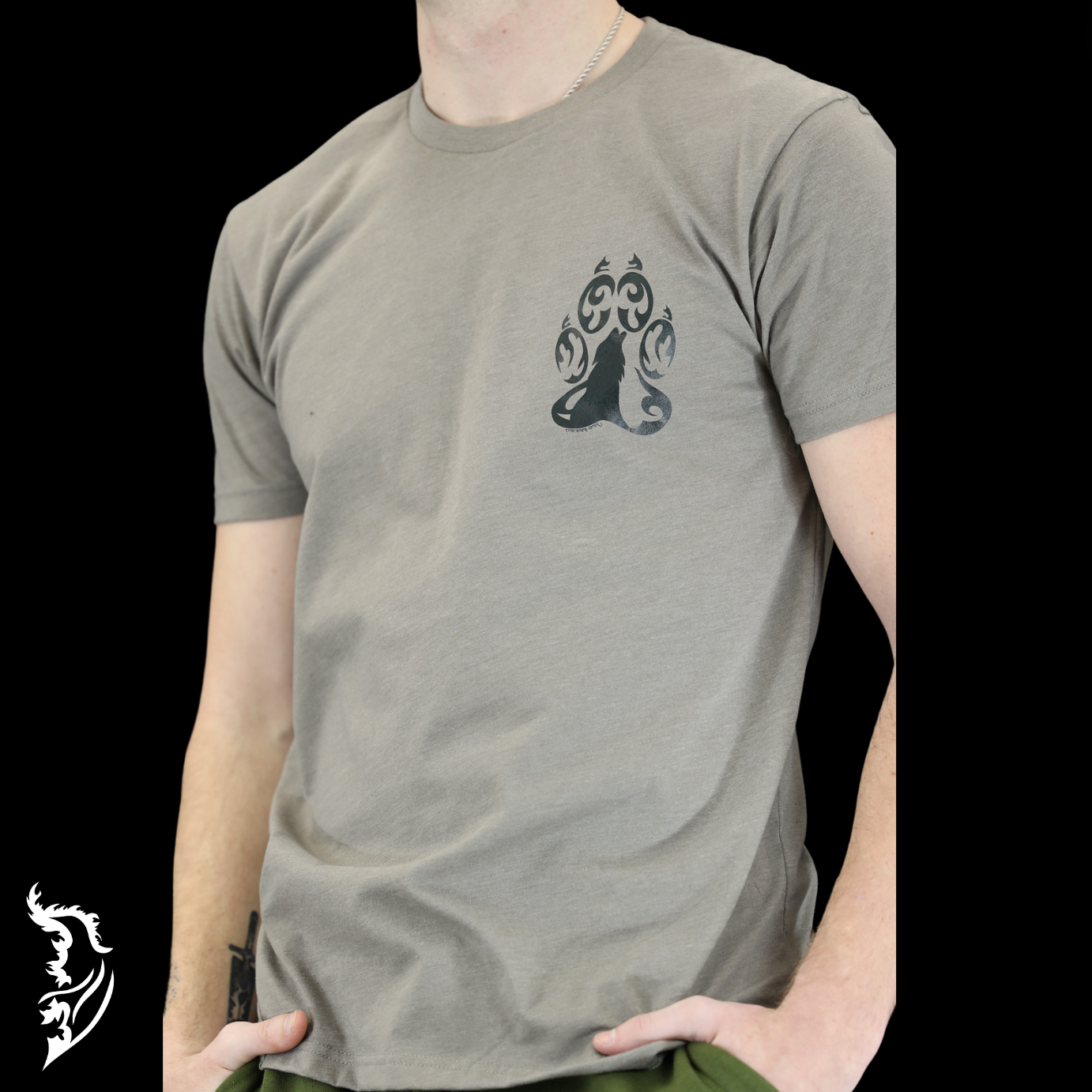 The Wolf Hand-drawn T-Shirt | Men's