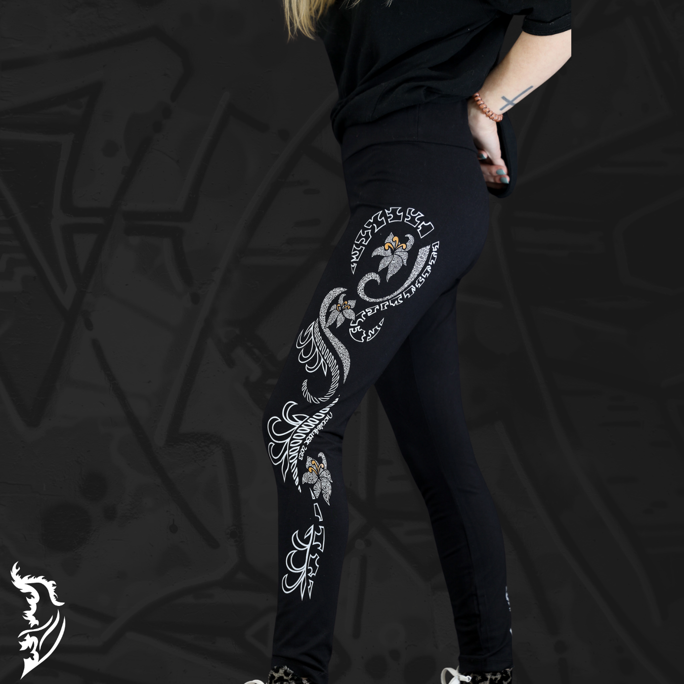 Lily Hand-drawn Leggings