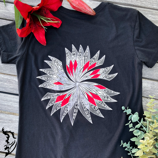 Wild Flower Hand-drawn T-Shirt | Ladies