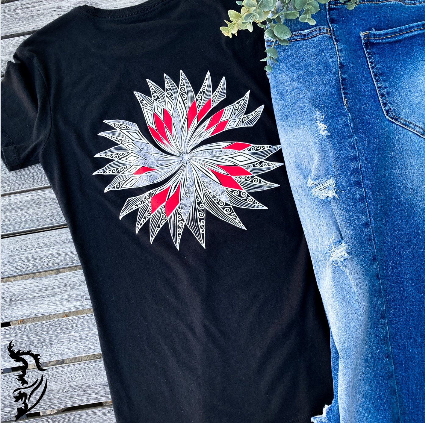 Wild Flower Hand-drawn T-Shirt | Ladies