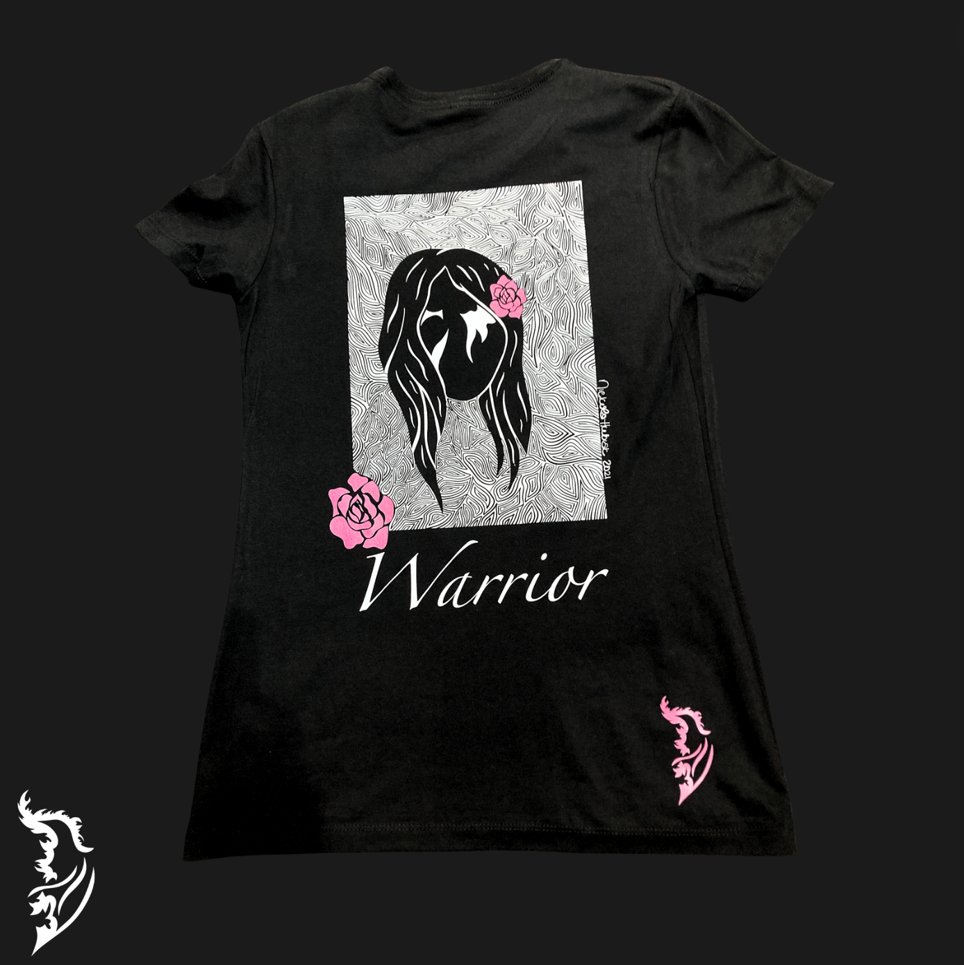 Warriors Pink - Limited Edition Hand-drawn Ladies T-Shirt