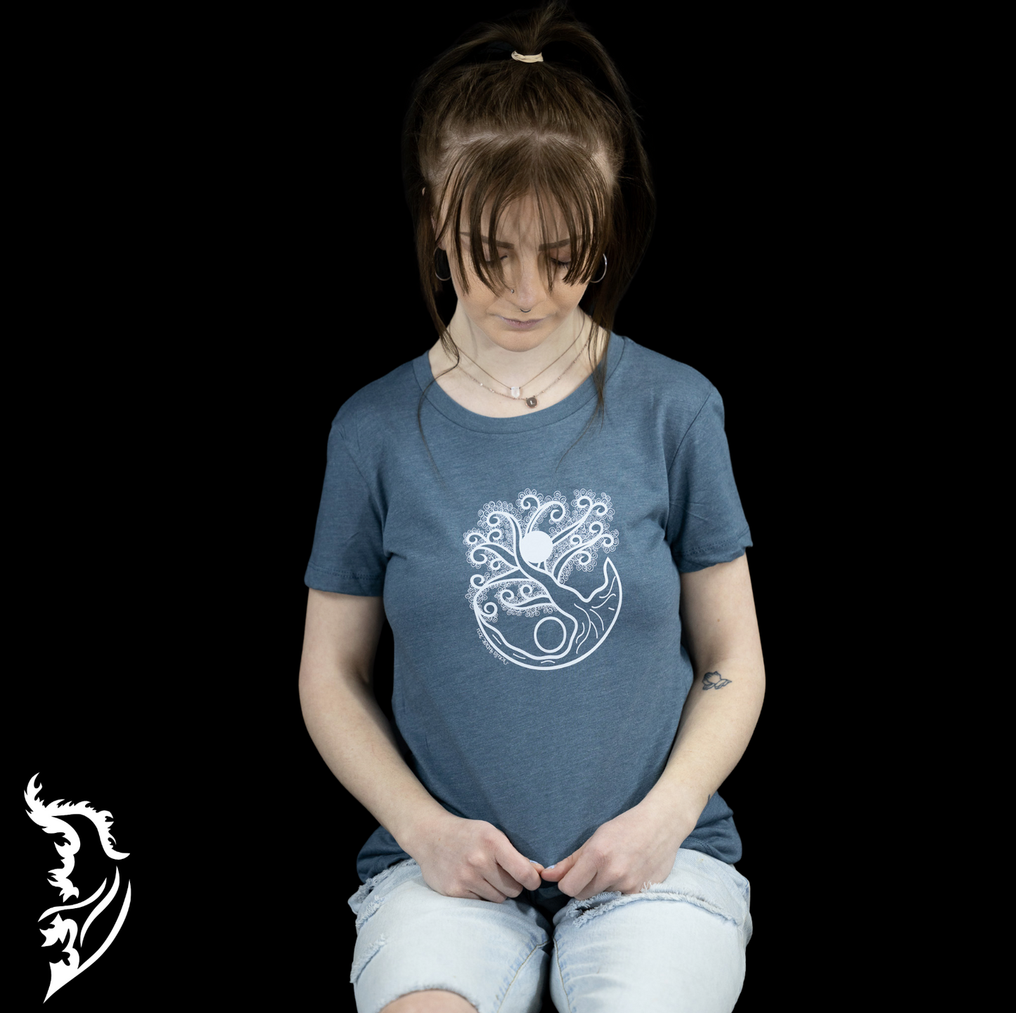 Yin & Yang | Tree of Life Hand-drawn Ladies Tee