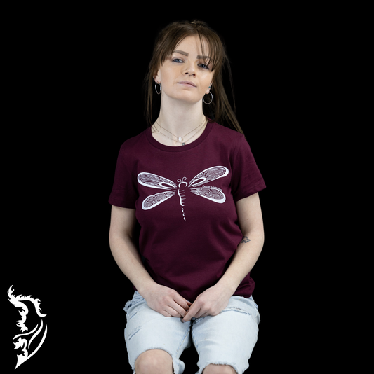 Dragonfly Hand-drawn Ladies Tee