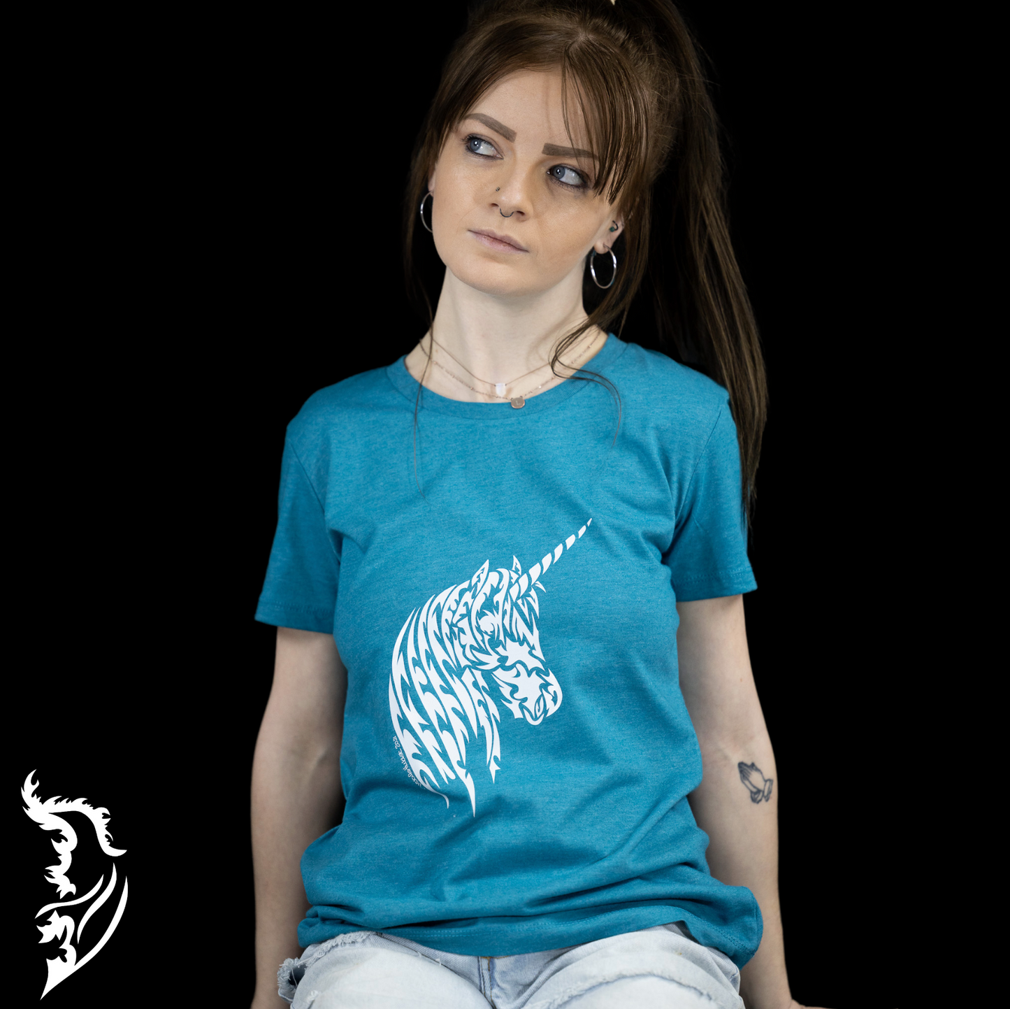 The Unicorn Hand-drawn Ladies T-Shirt