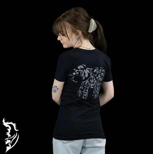 Elephant Hand-drawn T-Shirt | Ladies