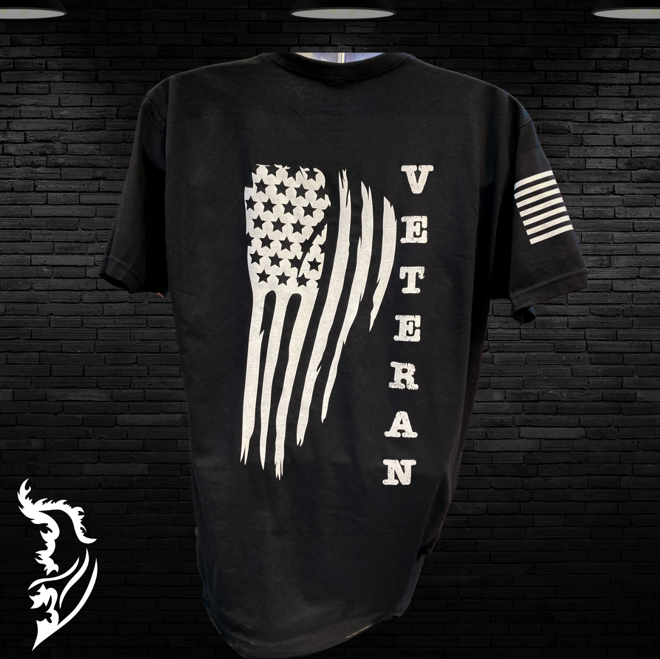 Veteran & American Flag Men's T-Shirt