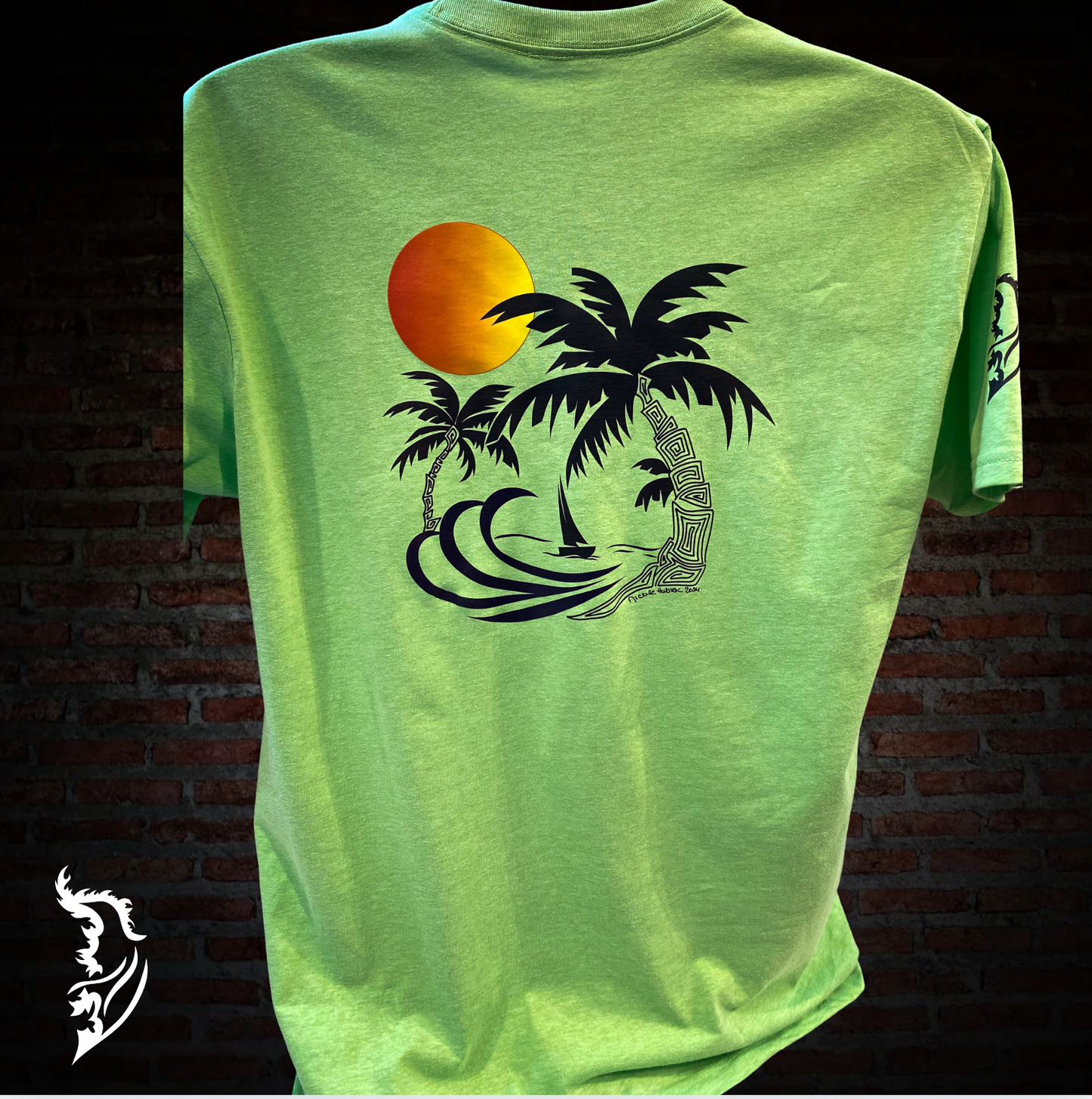 Summer Vibes Men's Hand-drawn T-Shirt