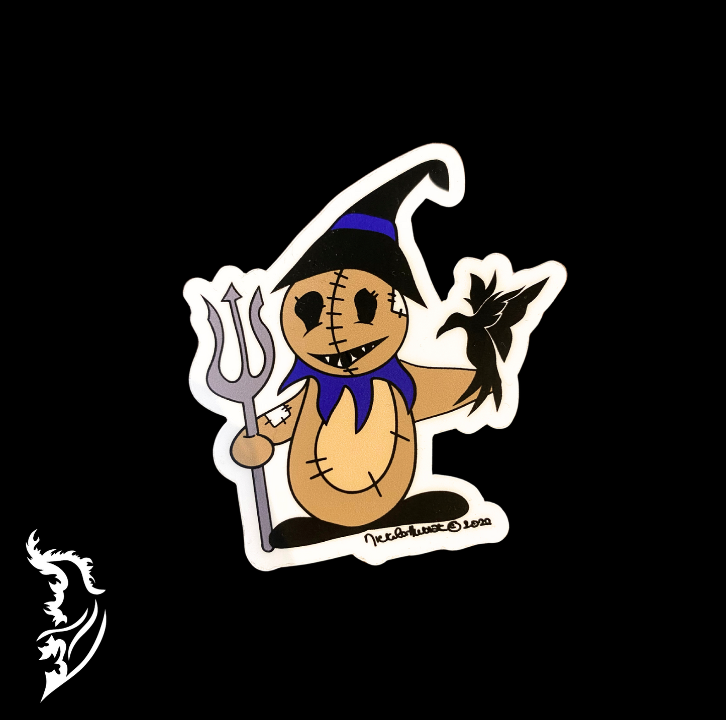 Scarecrow Hand-drawn Vinyl Sticker