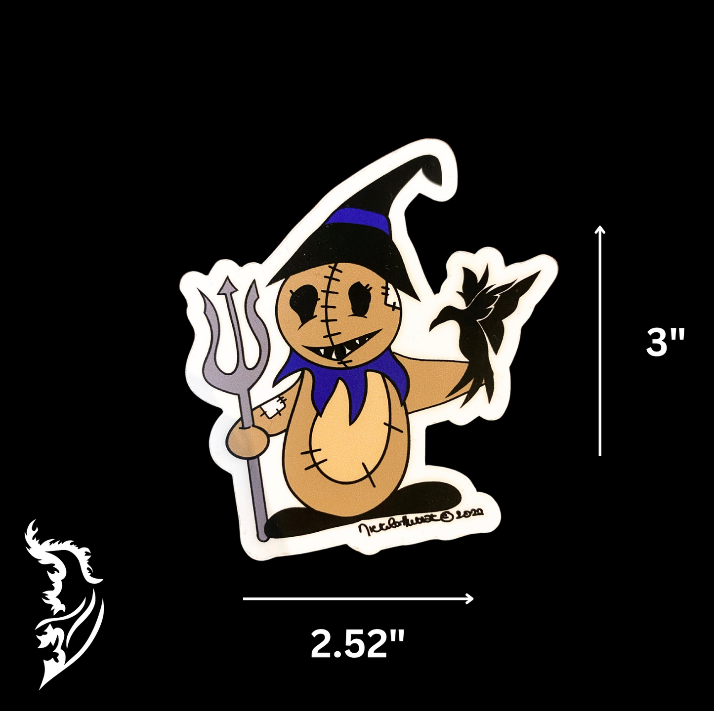 Scarecrow Hand-drawn Vinyl Sticker