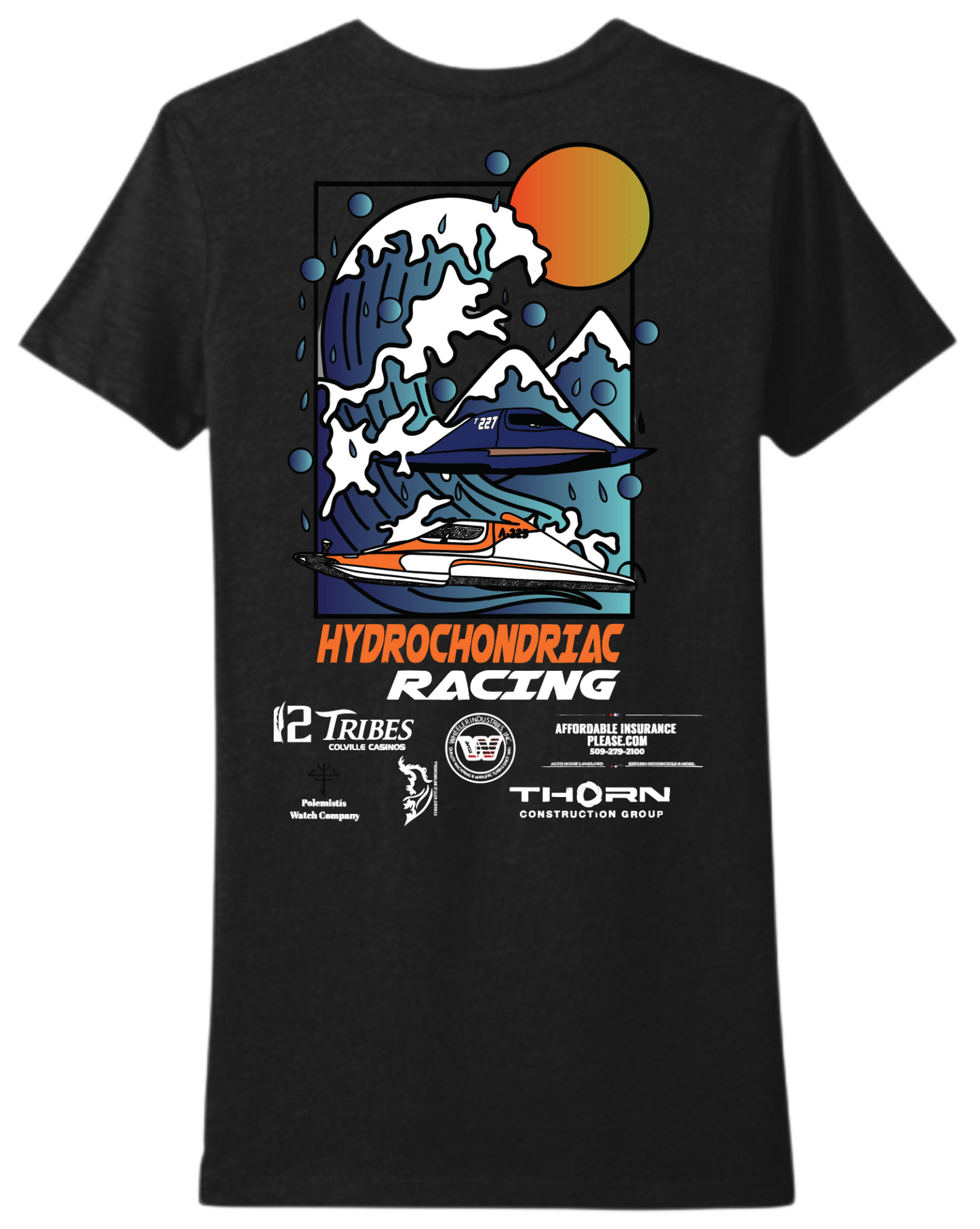 Hydrochondriac Racing Ladies T-Shirt