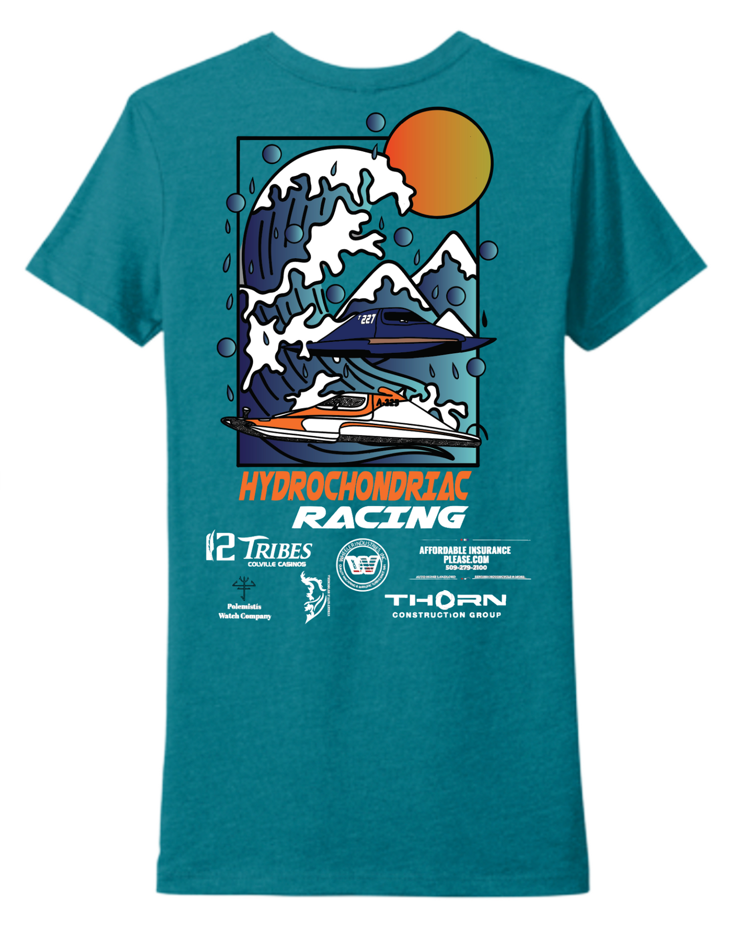 Hydrochondriac Racing Ladies T-Shirt