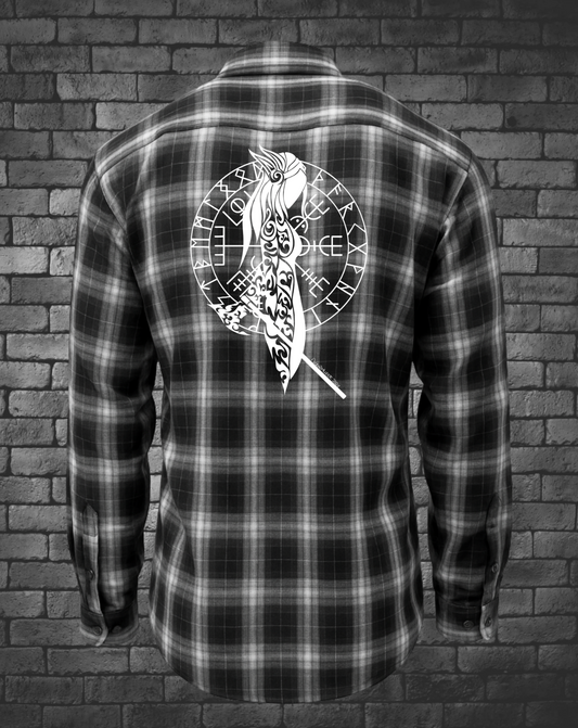 Shield Maiden Hand-drawn Flannel - Limited Edition