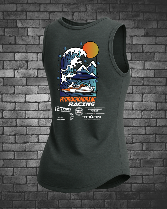 Hydrochondriac Racing Ladies Muscle Tank 2025
