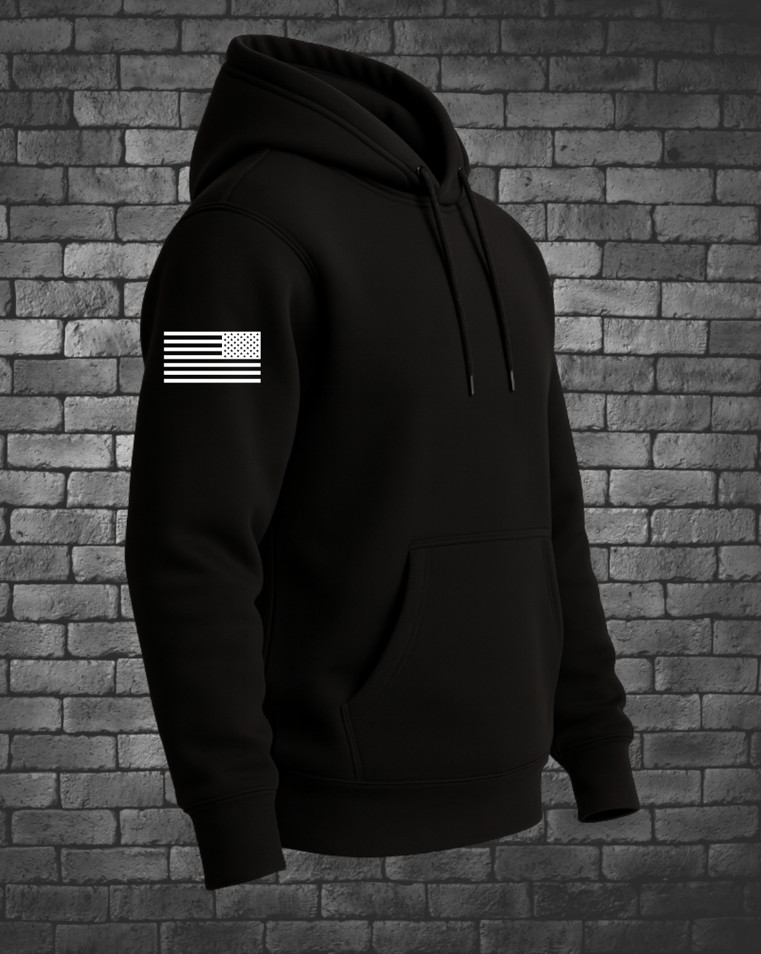 Bobby Rules Black Pullover Hoodies Side View | Wholesale - Street Style By Nickola