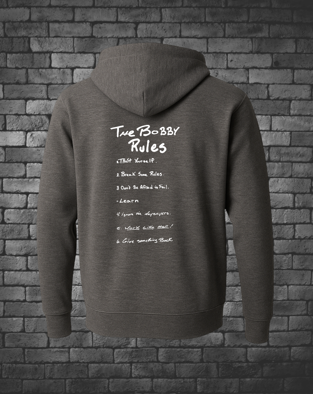Bobby Rules Pullover Hoodies Back | Wholesale - Street Style By Nickola