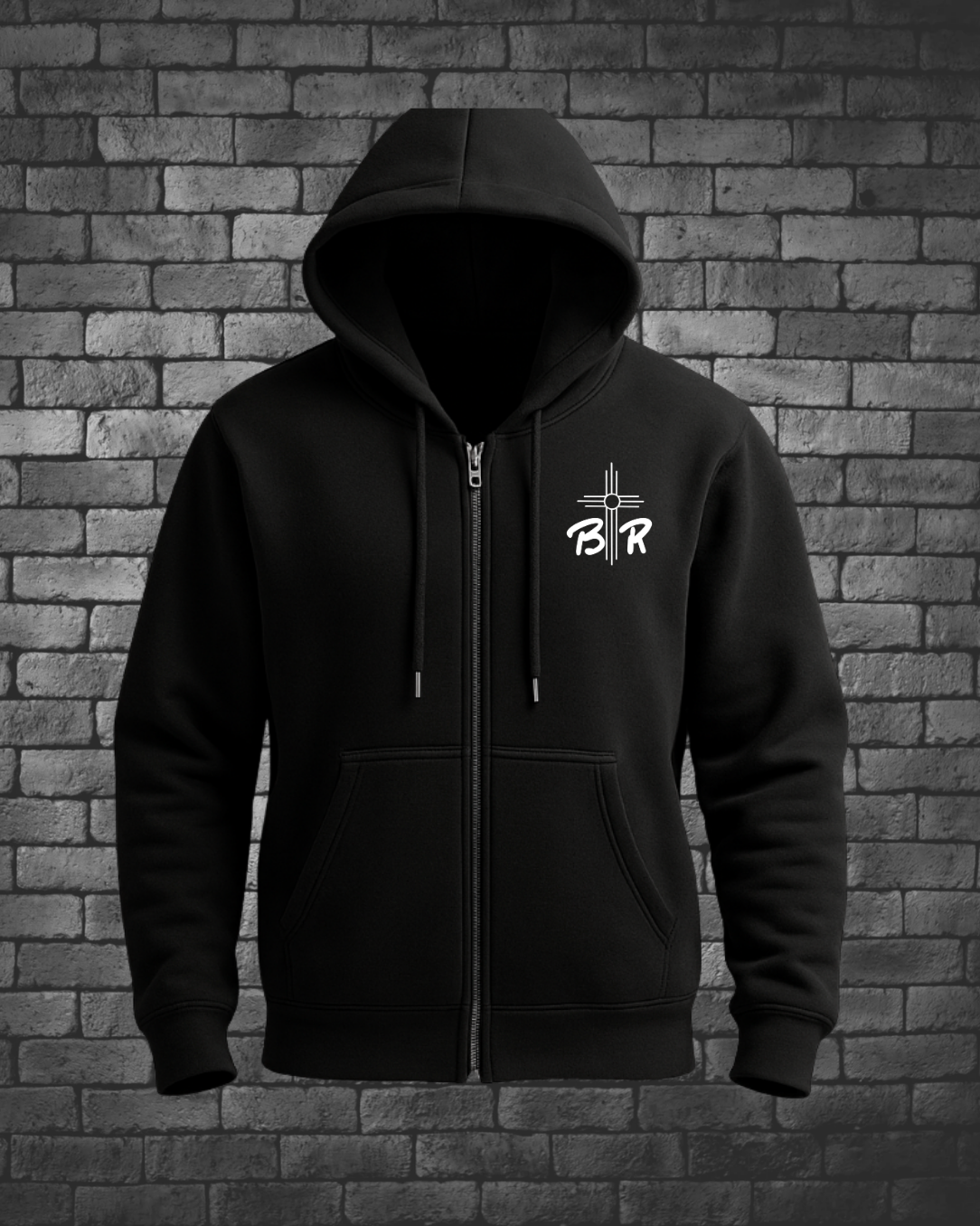 Bobby Rules Black Zip Hoodies | Wholesale - Street Style By Nickola