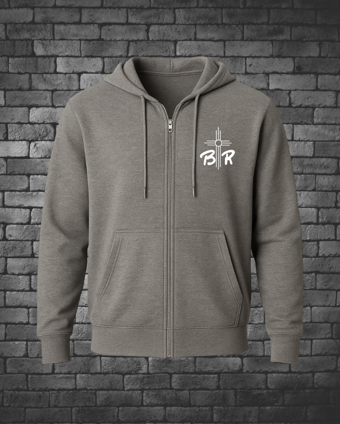 Bobby Rules Gray Zip Hoodies | Wholesale - Street Style By Nickola