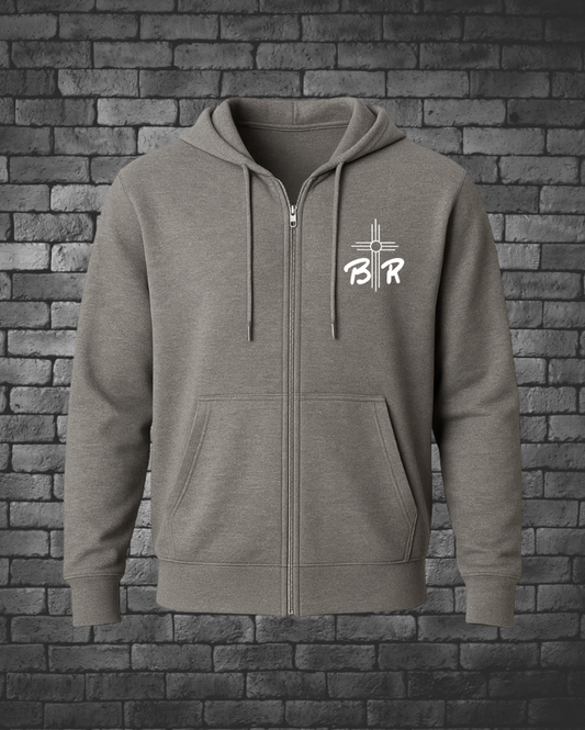 Bobby Rules Gray Zip Hoodies | Wholesale - Street Style By Nickola