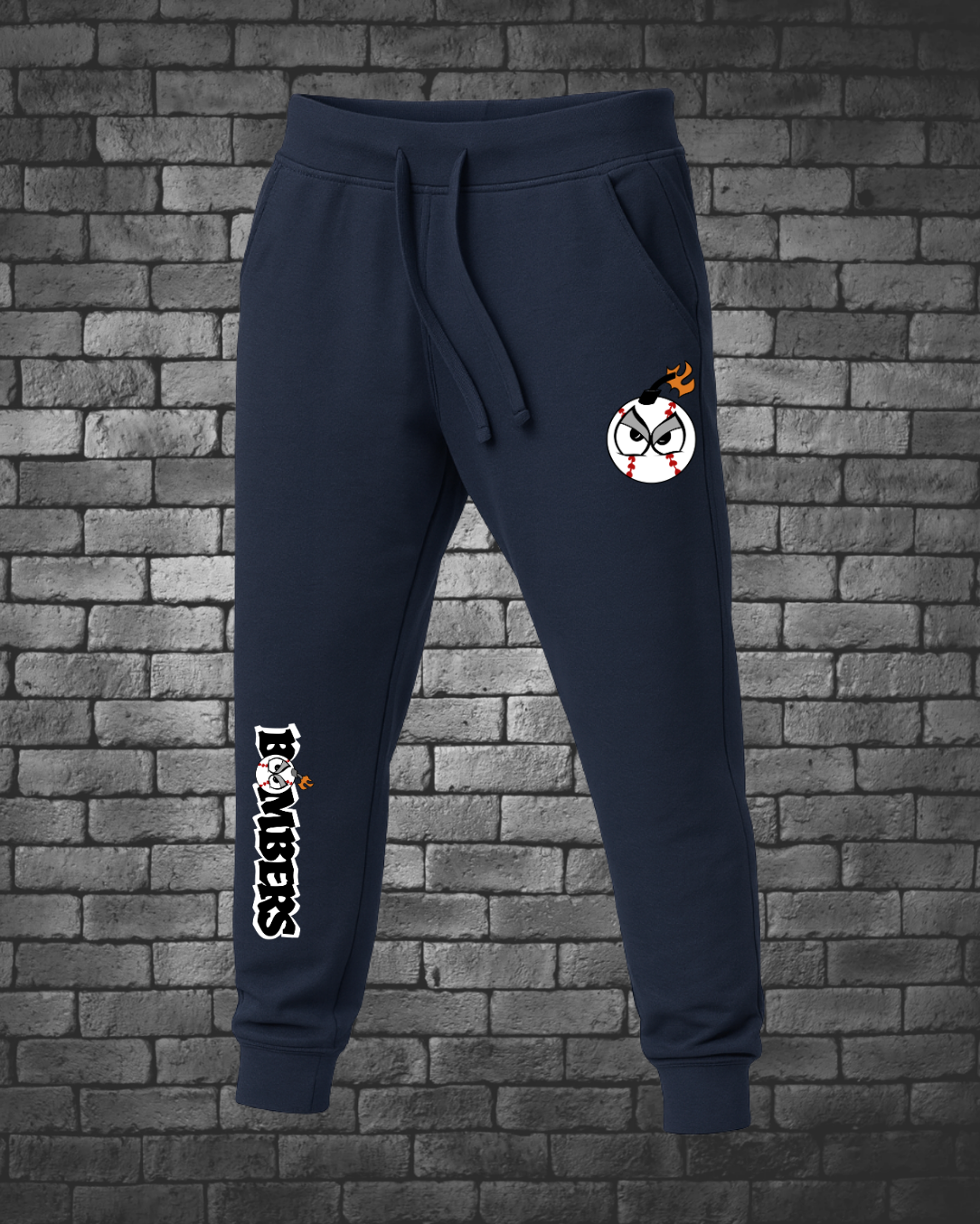 Bombers Navy Fleece Lined Joggers - Street Style By Nickola