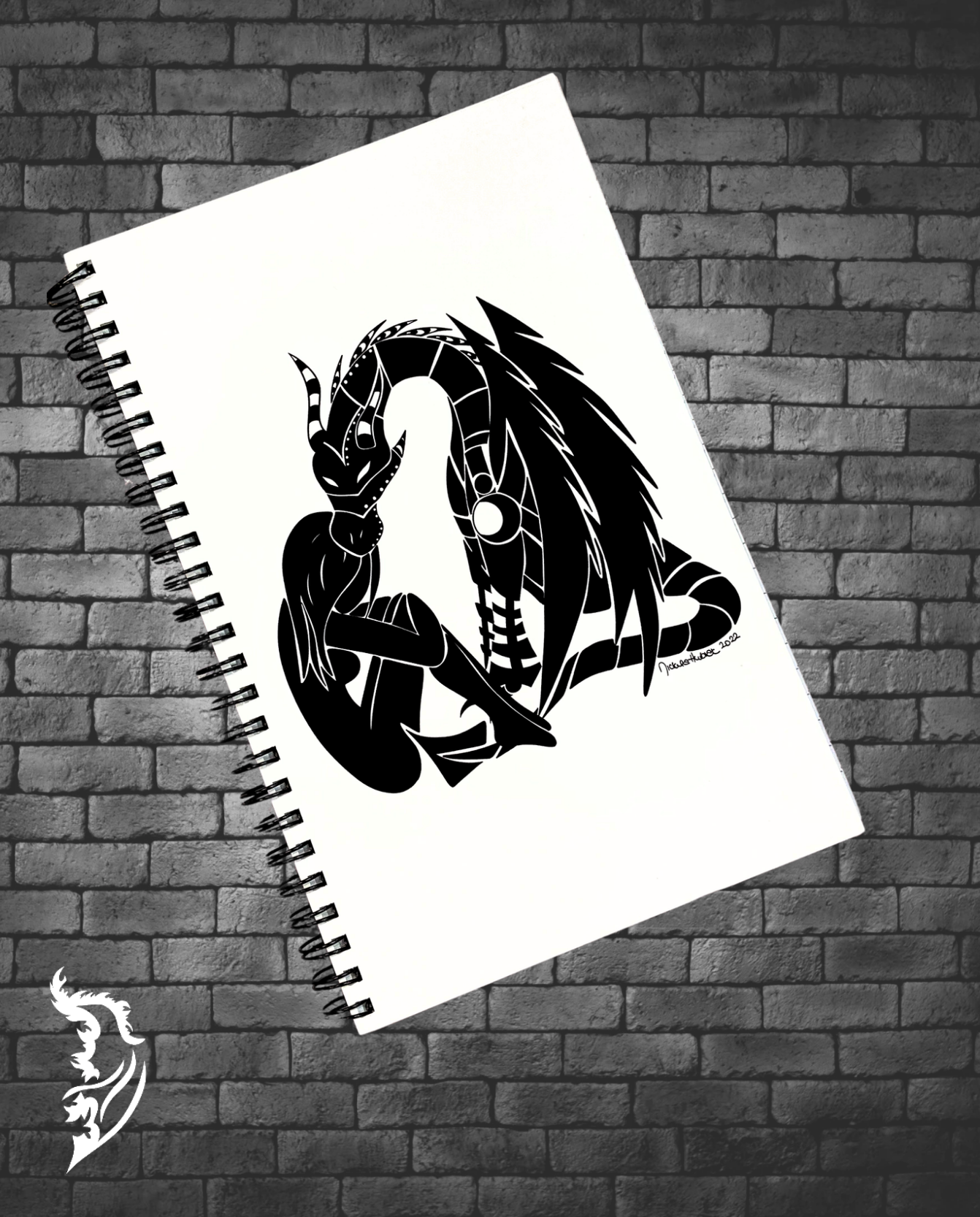 Steampunk Dragon & Girl - Journal