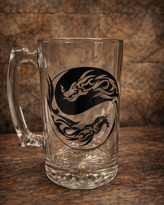 Dragon Yin & Yang Beer Mug